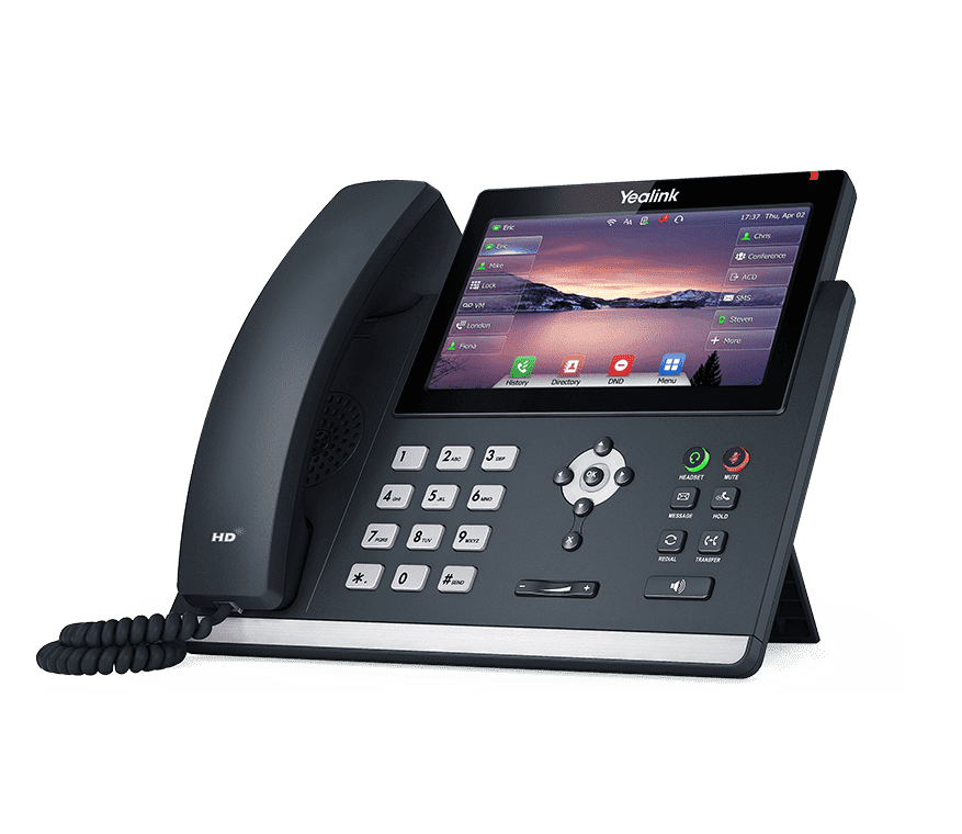 Yealink SIP-T48U IP Phone: 7-inch Touch Screen, HD Voice, Dual USB 