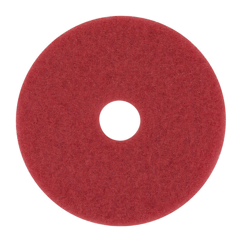 3M Red Buffer Pad 5100 | 16-inch Light Scrub Floor Pad 3M