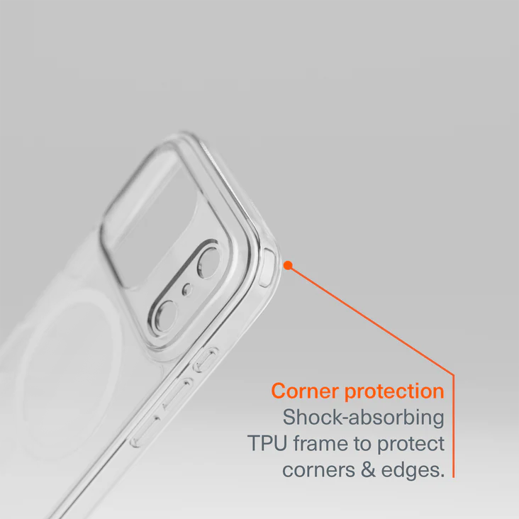 Cygnett AeroMag Apple iPhone 17 Pro (6.3") Magnetic Clear Case - (CY5554CPAEG), TPU Frame, Anti-Yellowing, UV Resistance, 2 Years Warranty 