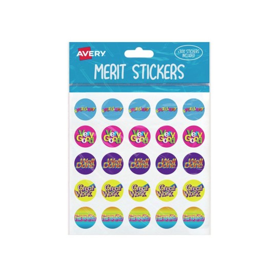 Avery AV Merit Stickers - 12-Pack Reward & Achievement for Kids