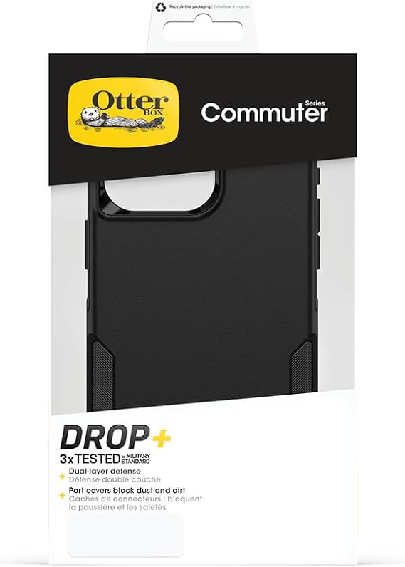 OtterBox Commuter Apple iPhone 15 Pro Max (6.7') Case Black 