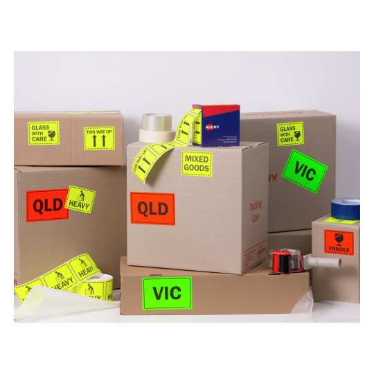 Avery Heavy-Duty Yellow Labels - 750 Pack 