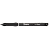 Sharpie SH S-Gel Retractable Gel Pens, Black, 0.7mm - 12 Pack