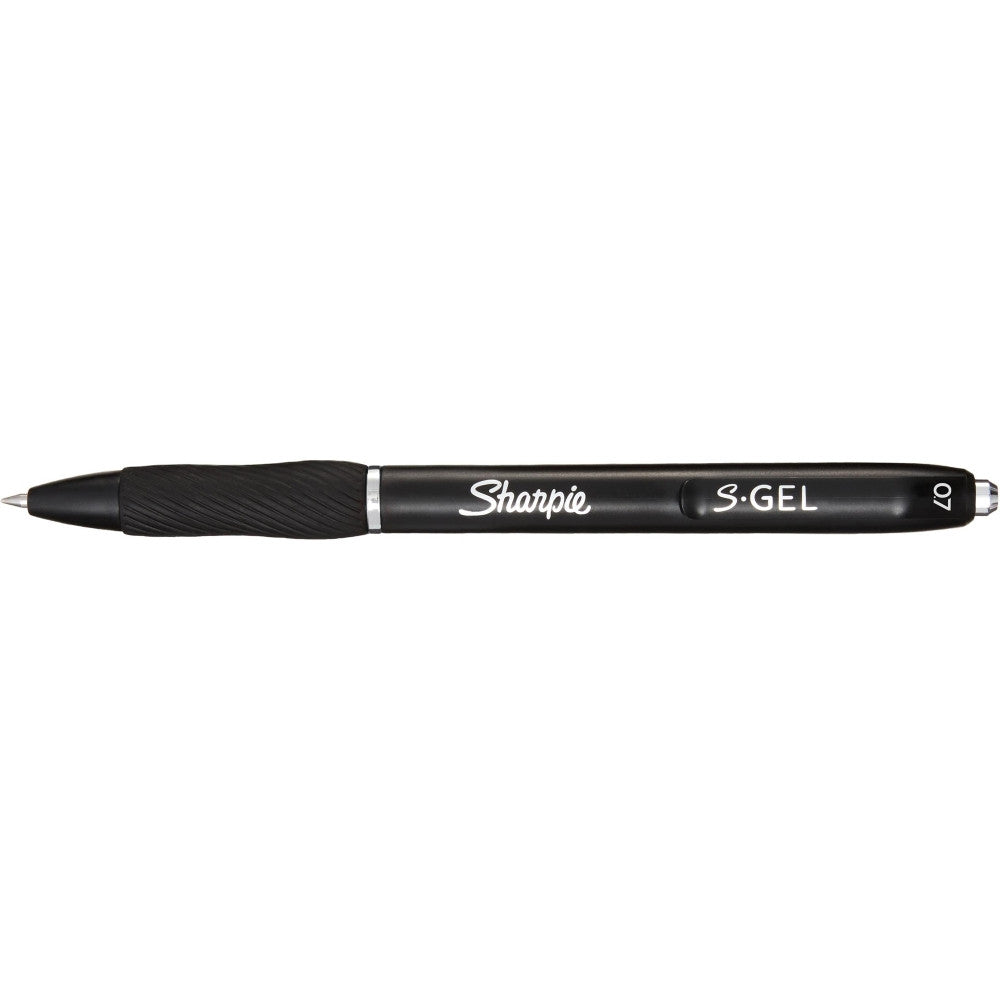 Sharpie SH S-Gel Retractable Gel Pens, Black, 0.7mm - 12 Pack