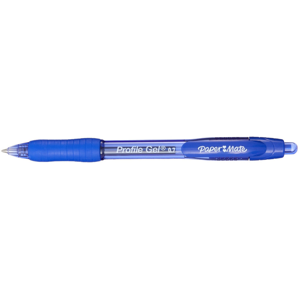 Paper Mate Profile Blue Gel Pens 0.7mm (Box of 12) 