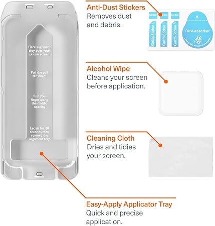 Cygnett GlareShield Apple iPhone 16 Pro (6.3") Screen Protector - (CY5075CPTGL),Edge To Edge Protection,Anti-Glare,Scratch Resistanse 