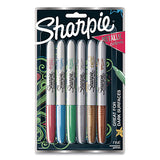 Sharpie Fine Point Metallic Markers - Assorted 6-Pack 