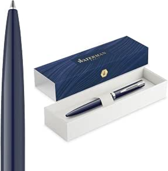 Parker Waterman Blue Lacquer Ballpoint Pen - Medium 