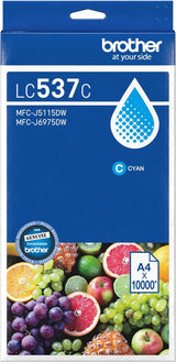 Brother LC-537 Cyan Ink Cart