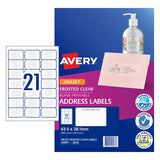 Avery AV J8560 Inkjet Labels - 21 Labels/Sheet - 50 Sheets Total