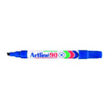 Artline 90 Permanent Marker - Chisel Tip, Blue (Box of 12) Artline