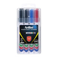 Artline 90 Permanent Chisel Markers - Assorted Colors 4-Pack Artline
