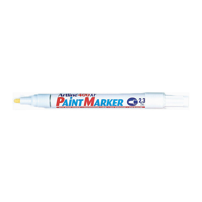 Artline 400 White Paint Marker - 2.3mm Bullet Nib Artline