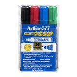 Artline 577 Assorted Whiteboard Markers - 4 Pack
