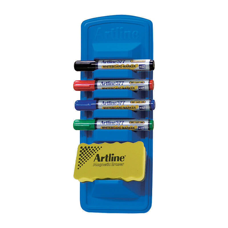 Artline 577 Whiteboard Caddy Starter Kit with Markers Artline