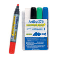 Artline Whiteboard Markers - Chisel Tip, Assorted 4 Pack Artline