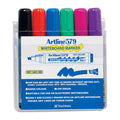 Artline 579 Whiteboard Markers - Assorted Chisel Tip 6-Pack Artline