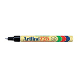 Artline 725 Black Permanent Marker - 0.4mm Fine Tip (Box 12)