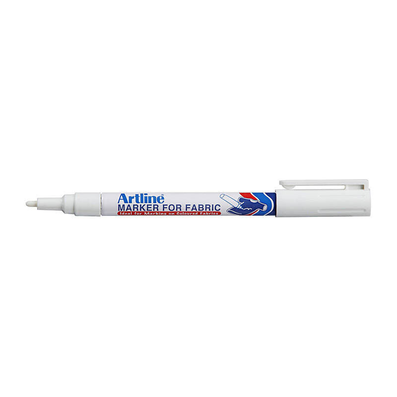 Artline 750 White Laundry Marker - Permanent Fabric Pen 1.2mm Artline