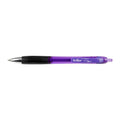 Artline Flow Retractable Purple Pen - Smooth Ink (Box of 12) Artline