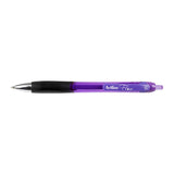 Artline Flow Retractable Purple Pen - Smooth Ink (Box of 12)