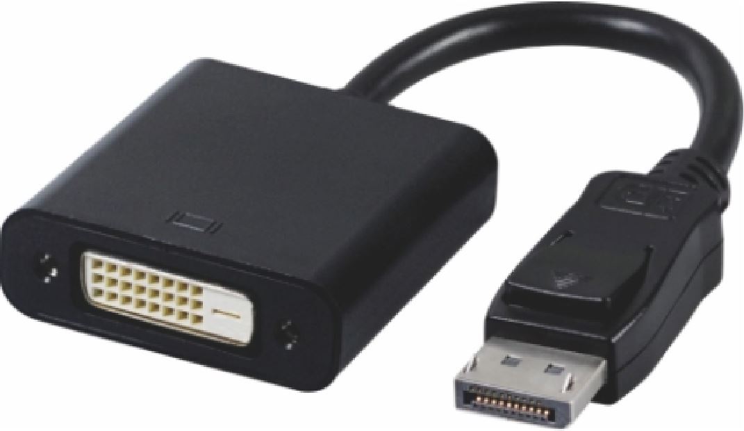 Astrotek DisplayPort DP to DVI Adapter Converter Male to Female Active Connector Cable 15cm - 20 pin - AT-DPDVI-MF-ACTIVE