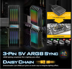 Antec ARGB GPU Support Bracket - Adjustable & Magnetic Graphics Card Holder