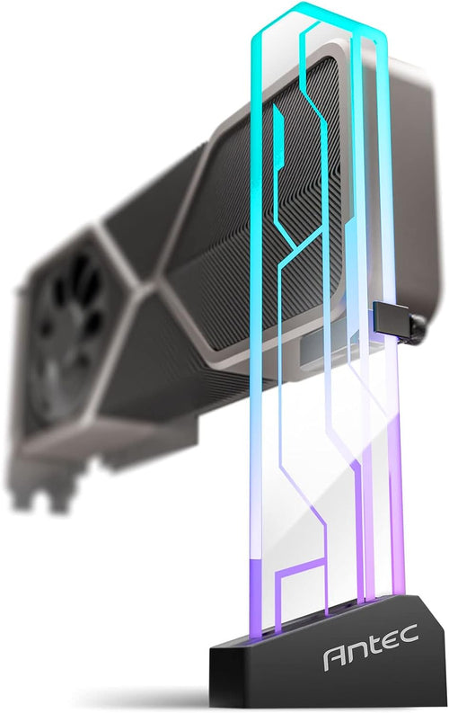 Antec RGB GPU Support Bracket for Graphics Cards - Adjustable ARGB Antec