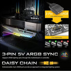 Antec Dagger ARGB GPU Support Bracket - Adjustable Anti-Sag Holder Antec