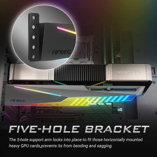 Antec Dagger ARGB GPU Support Bracket - Adjustable Anti-Sag Holder Antec