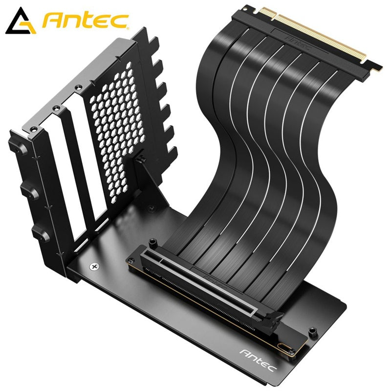 Antec PCIe 5.0 Riser Cable Vertical GPU Mount Kit - Black 200mm