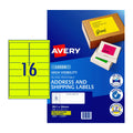 Avery Hi-Vis Yellow Laser Shipping Labels L7162FY Avery