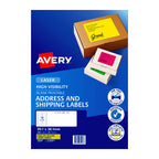 Avery Hi-Vis Yellow Printable Labels L7163F - Stand Out Mail Avery
