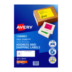 Avery Hi-Vis Orange Laser Shipping Labels L7162 Avery