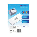 Uni 16UP Self-Adhesive Labels 99x34mm for Printers Avery