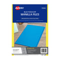 Avery Blue Foolscap Manilla Folders - Pack 20 Avery