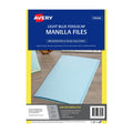 Avery Light Blue Foolscap Manilla Folders - 20 Pack Avery