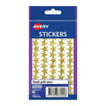 Shiny Small Gold Star Stickers - 10 Pack 