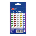 Avery Small Star Stickers - Assorted, Permanent, 90 Pack Avery