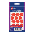 Red Heart Medical Stickers - 10-Pack for Healthcare Training 
