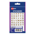 Gold Transparent A-Z Alphabet Stickers for Labeling 