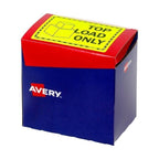 Avery Yellow 'Top Load' Labels - Safe Shipping & Handling Avery