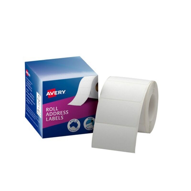 Avery Dispenser Address Labels 63x36mm - 5 Rolls (500 Labels Each) 