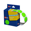 Avery 24mm Fluoro Green Dispenser Dot Stickers - Roll 350 Avery