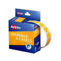 Avery 14mm Removable Orange Dot Labels - Dispenser Pack 700 Avery