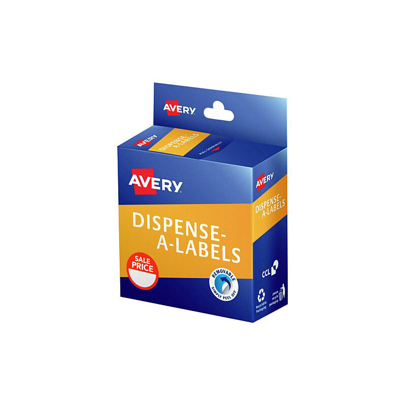 Red 24mm Sale Labels for Dispensers - Box of 300 