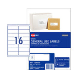 Avery AV Gen Lbl L7162GU 16Up Pk100