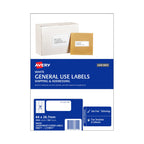 Avery L7158GU General Use Printer Labels 64x26.7mm (100 Sheets) Avery