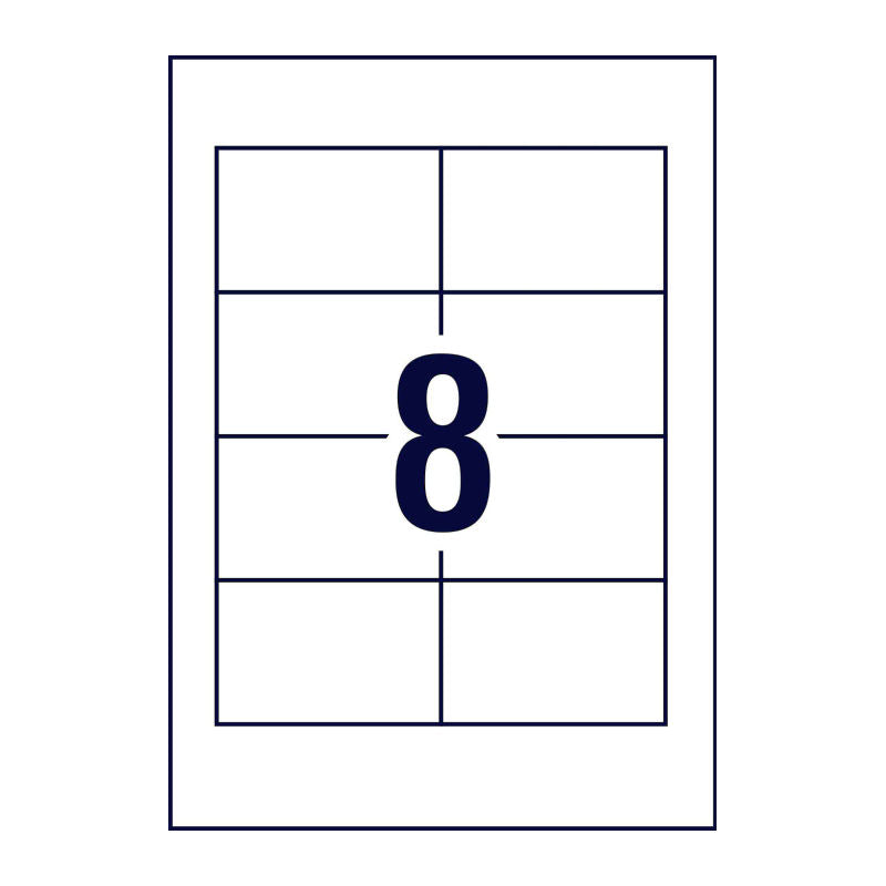 Avery L7418 Name Badge Refills - 200 Printable Cards 86.5x55.5mm Avery