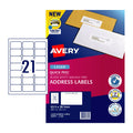 Avery L7160 Quick Peel Laser Labels - 21 Up Jam Free Address Labels Avery
